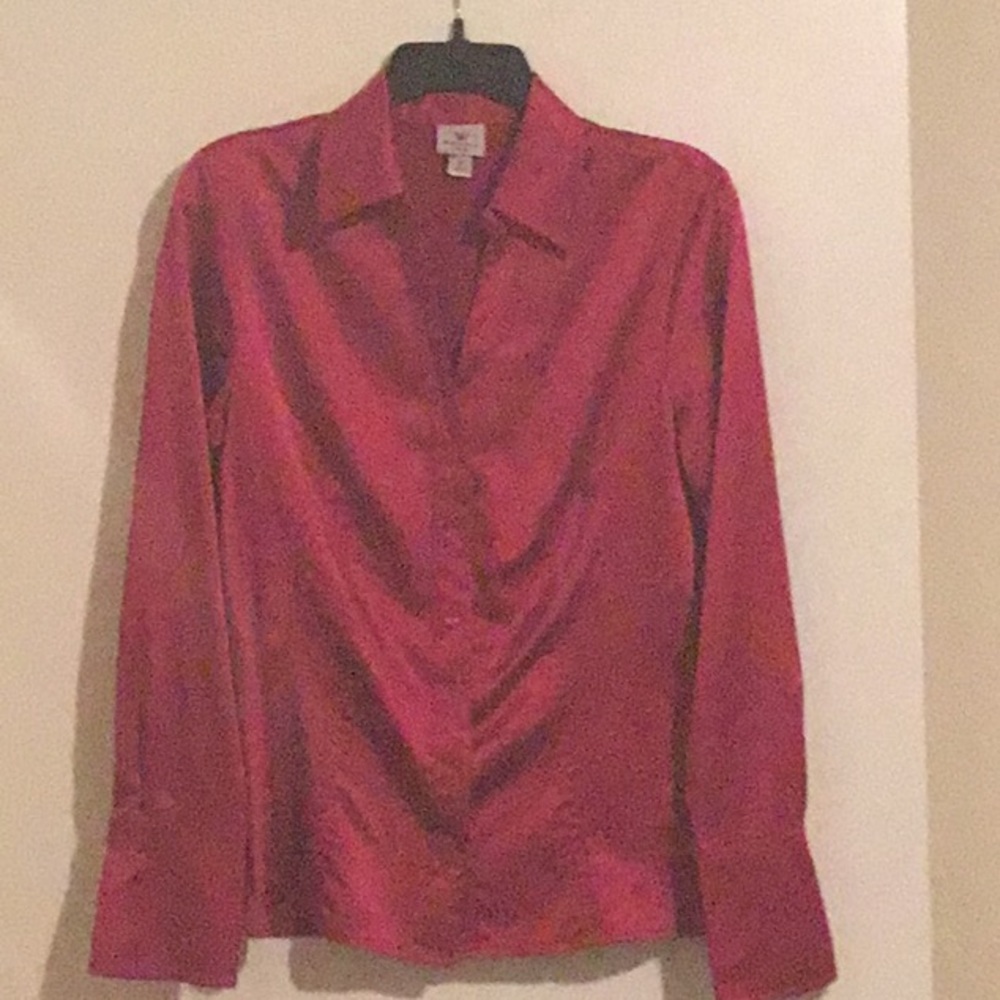 Worthington Button Down Blouse, Medium